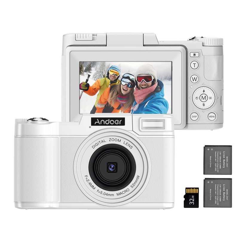Andoer Portable Digital Camera with 3.0-inch TFT Rotatable Screen 48MP