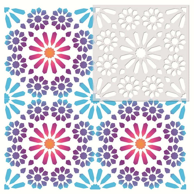 Rolin Roly Hollow Carving Geometry 15x15cm for Drafting, 32 Types,
