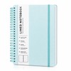 Light Green Lined Spiral Journal Notebook with 160 Pages, 8×5.7in,