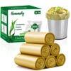 Hommaly 2.6 Gallon 240 pcs Small Golden Trash Bags, Strong
