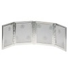 H.Bauer jun. Small Silver-Plated 4-Way Folding Photo Frame for 4