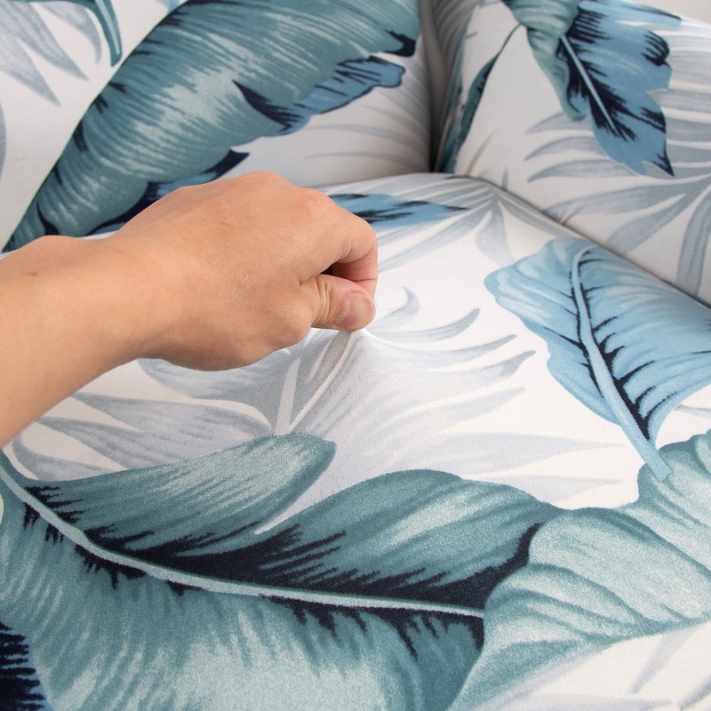 ele ELEOPTION 2-Piece Wingback Chair Sofa Slipcover, Stretch Wingback Chair