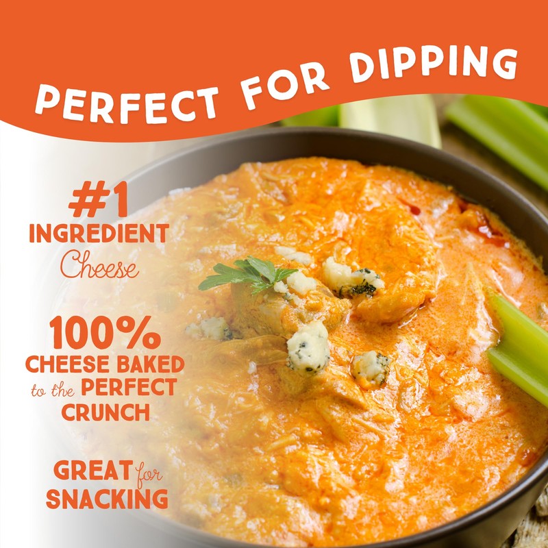 Whisps Cheese Crisps Cheddar Cheese | Protein Chips | Healthy