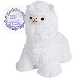 SuzziPals Alpaca Llama Stuffed Animals, Microwavable Stuffed Animals Heating Pads for Cramps, Anxiety & Stress Relief, Cuddly Alpaca Stuffed Animals, Llama Plush Toys for Kids, Plushies Llama Gifts
