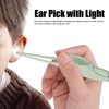 Ear Pick Tweezers Set USB Rechargeable LED Light Safe Professional