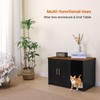 Dwanton Litter Box Enclosure, Cat Litter Box Furniture Hidden, with