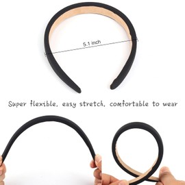 Pack of 4 Women's Elegant Headbands, Girls Fashionable Hair Band, Vintage Headbands for Women Girls, Non-Slip Hair Bands, Wide Headbands for Women Girls Fashion Hair Accessories (D)