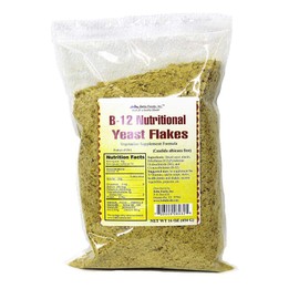 B-12 Nutritional Yeast Flakes (16 ounce bag)