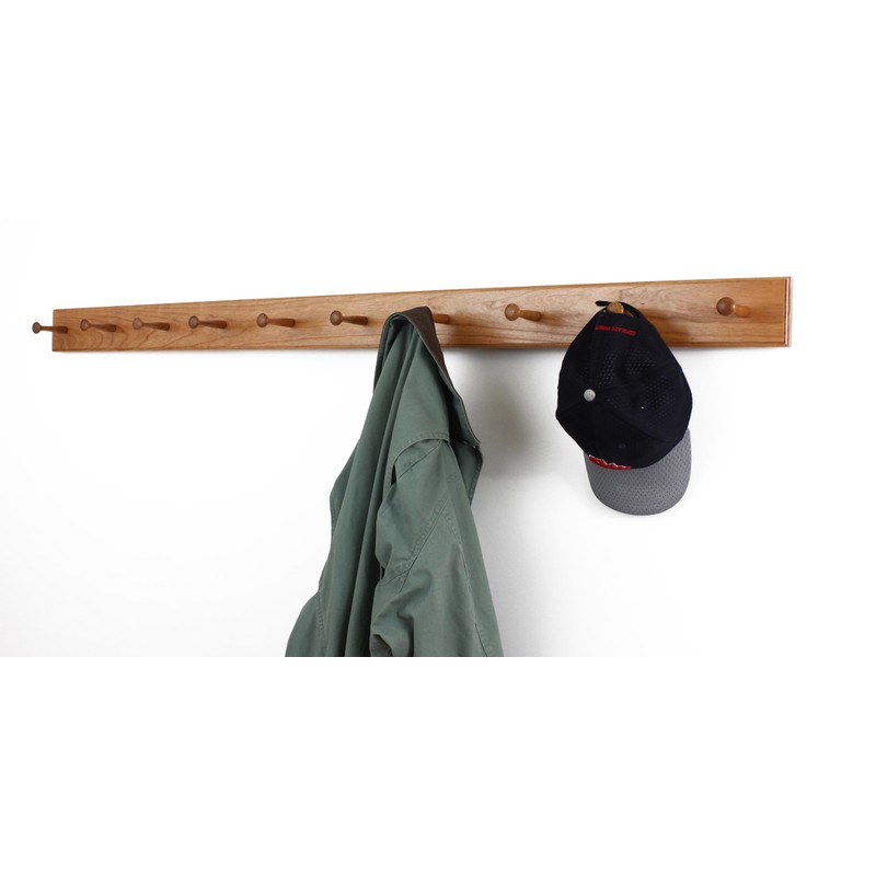 Solid Cherry Shaker Peg Racks (Cherry, 35" x 3.5" with