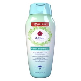 Benzal Wash Jabon Intimo Femenino, Cuidado Incontinencia, Shampoo Intimo Mujer Suaviza y Refresca, 355ml