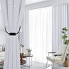 OCIOLI 4 Pack Magnetic Curtain Tiebacks Curtain Holdbacks Curtain Ties