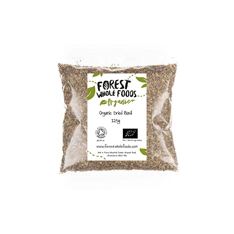 Forest Whole Foods Organic Dried Basil (125g)