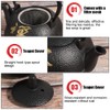 Iron Teapot Kettle Uncoated with Strainer 0.3L Tea and Zen
