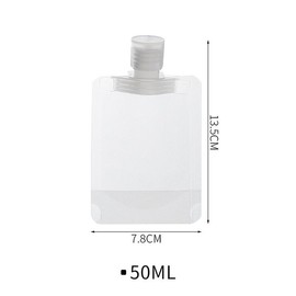 Empty bottle case, travel essential, reusable, convenient tube pouch, shampoo liquid dispensing pack 50ML / 공병케이스 여행필수 다회용 간편 튜브파우치 샴푸 액체 소분팩 50ML