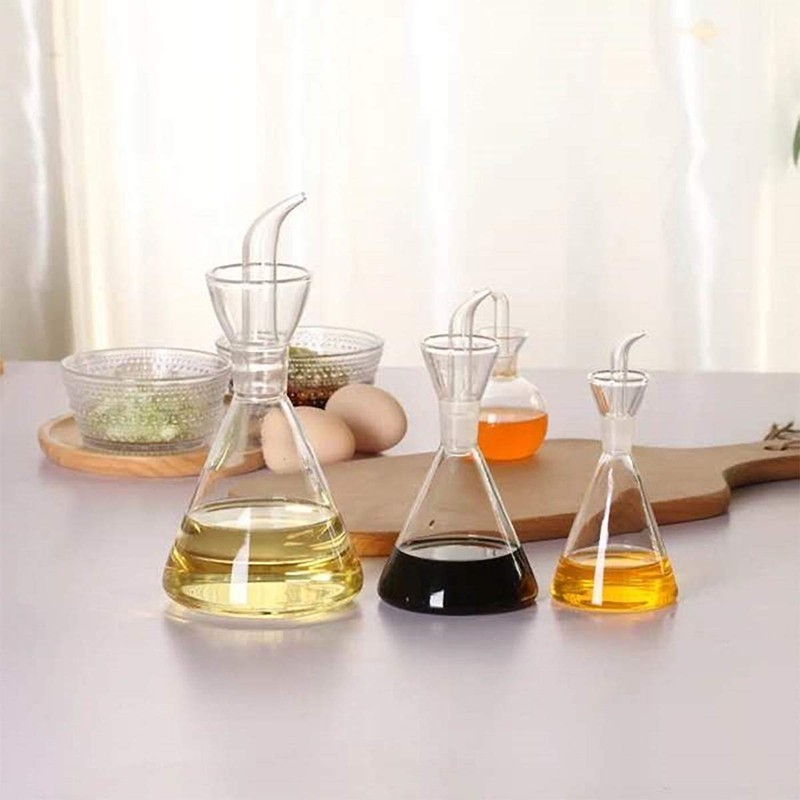 HAIZEEN 4 oz / 125 ml Glass All-Purpose Cruet, Glass