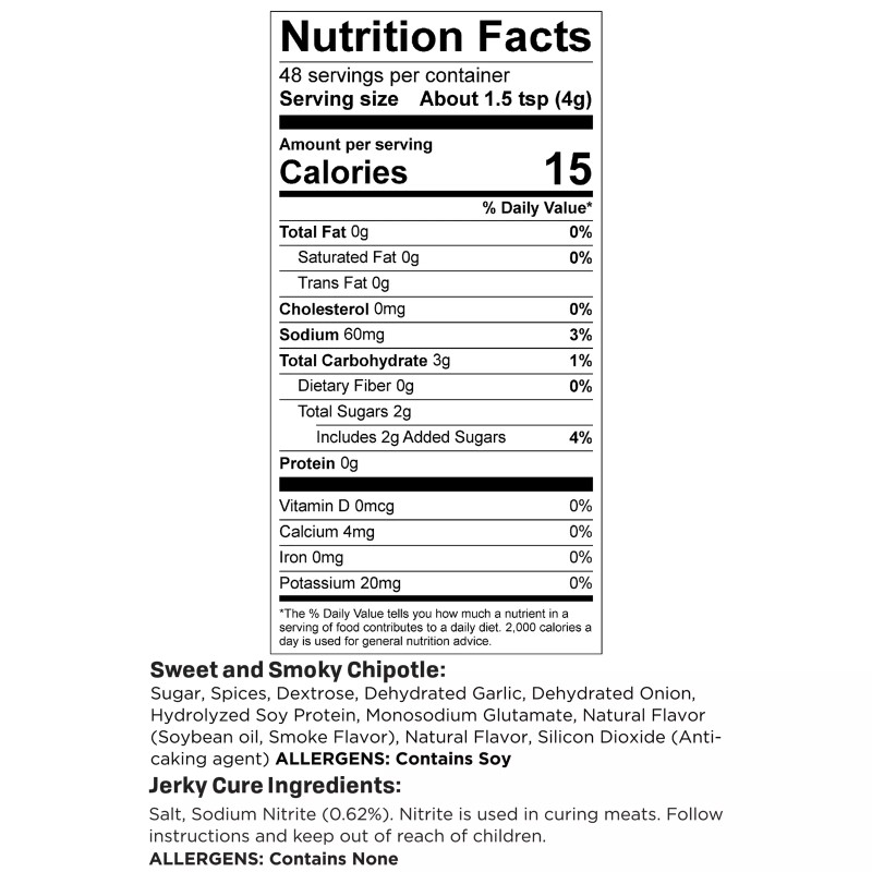 NESCO Jerky Seasoning | Sweet & Smoky Chipotle (3 Pack)