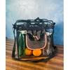 Stadium Approved Vinyl Clear Bag 12x12x6" Transparent Tote with Double