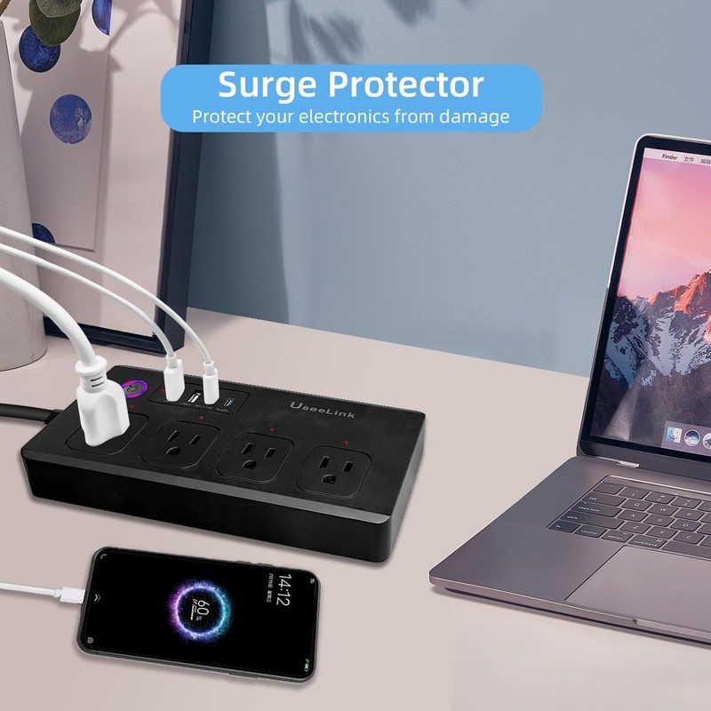 UseeLink ZigBee Smart Power Strip Plug,ETL Certified,ZigBee Hub Required,Compatible with
