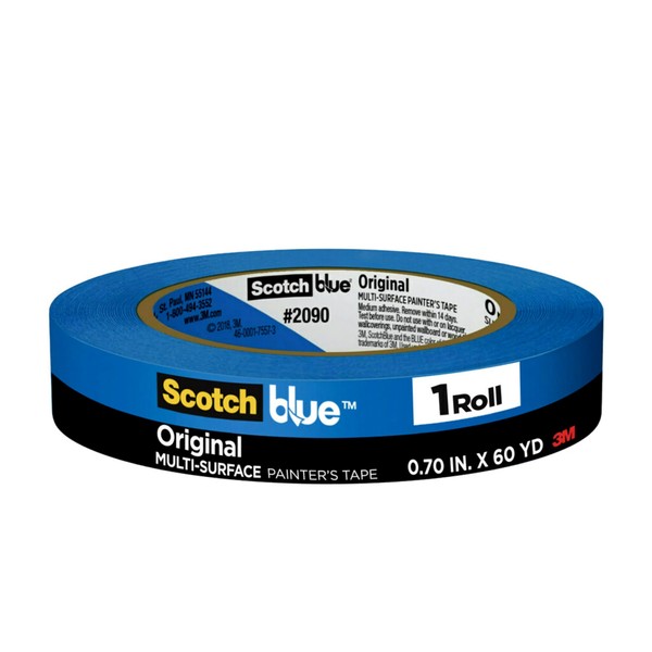ScotchBlue Original Multi-Surface Painter's Tape, 0.70 Inches x 60 Yards,
