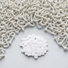 100 Pieces White Screw Cap Covers Assortment Plastic Self Tapping