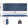 normani Quick Inflatable Camping Sleeping Mat, Ultralight, Small Pack Size,