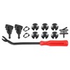 X AUTOHAUX 14pcs Front Windshield Wiper Washer Nozzle Spray Jet