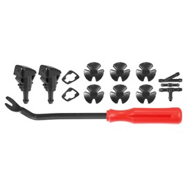 X AUTOHAUX 14pcs Front Windshield Wiper Washer Nozzle Spray Jet Kit 68024312AB for Chrysler 200 2011-2014