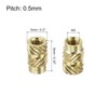 QUARKZMAN Knurled Insert Nut M3 x 8mm L x 5mm