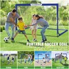 VAVOSPORT Kids Soccer Goals for Backyard Set - 2 of