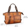 Genuine Leather Messenger Bag for Men Top Handle Handbag Retro
