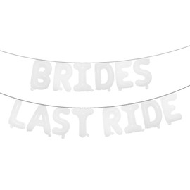 Brides Last Ride Bachelorette Nashville Bachelorette Party Decorations for Bridal Shower, Western Theme Party Decorations Kit, Cowgirl Bachelorette Party Decorations (BRIDES LAST RIDE White)