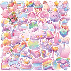 50PCS Stickers for Candy Small Items,Candy Stickers,Teens Boys and Girls Sticker Pack Vinyl Skateboard Guitar Door Laptop Luggage Car Bike Water Bottle Birthday Party Supplies Stickers