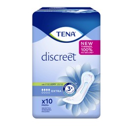 TENA Discreet Incontinence Pads - Extra (1 Pack of 10)