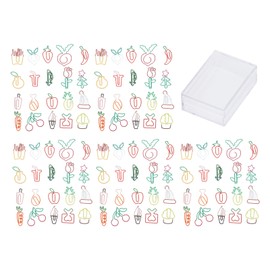 100PCS Set Marking Document Organizing Clip Multiple Cute Shapes Metal Paper Clip