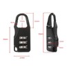 LATRAT 4 Pieces Combination Lock 3 Digit Combination Lock Zinc