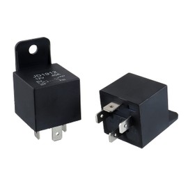 EPLZON JD1912 Relay 4 Pin 40A 12V SPST Car Truck Van Motorcycle Boat Relay (Pack of 2)