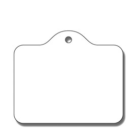 Shimojima Heiko 007104500 Plain White Non-Threaded No. 18 1,000 Sheets 007104500 1.2 x 1.4 inches (30 x 35 mm)