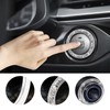 Kewucn Bling Crystal Double Rhinestone Car Engine Start Decoration Ring,