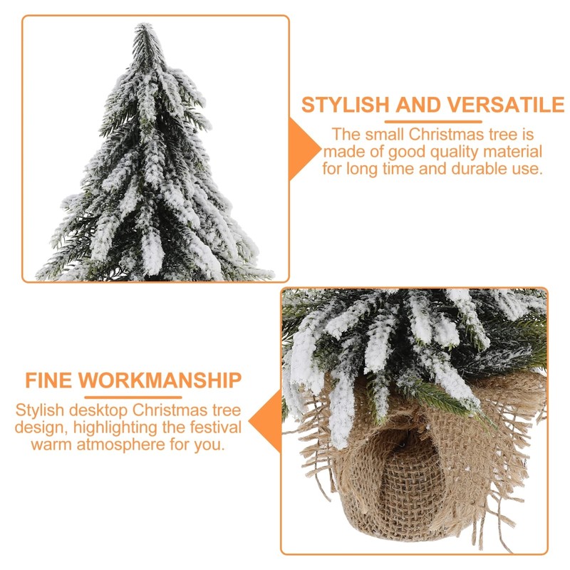 Gadpiparty Small Christmas Tree 2pcs Desktop Christmas Tree Artificial Mini