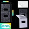 KornaDoz 60 Pcs (30 Sets) Vertical Blind Repair Tabs, Clear