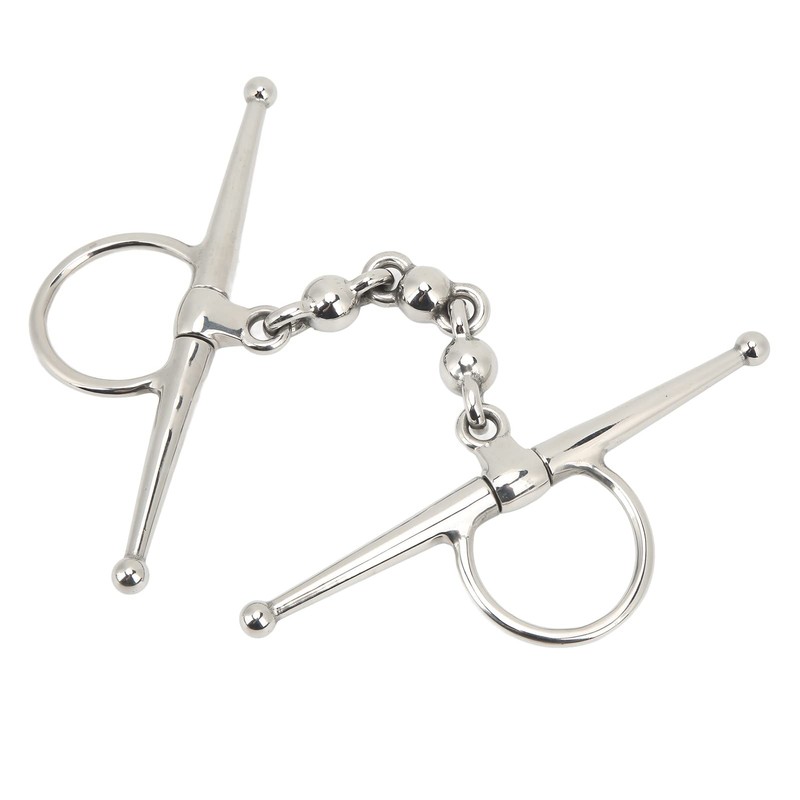 135mm Stainless Steel Horse Mouth Bit Full Cheek Snaffle Bit