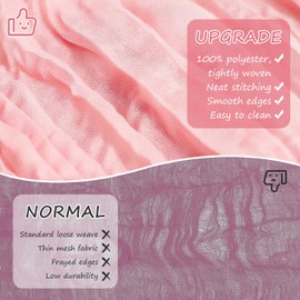 Alyvisun 1Pack Runner Tavolo Rosa, 90x300cm Runner Tavolo in Poliestere 100% Lavabili per Matrimoni, Baby Shower, Cene, Feste, Decorazioni per Tavoli e Sedie Boho, per Casa e Esterni