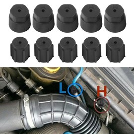 Air Conditioner Cap Kit, 10 Pieces Universal Air Conditioner Service Caps, Car Air Conditioner Charging Port Caps, Cap Cover for AC Charging Port