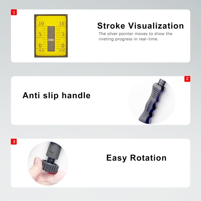 BEETOW Professional Rivet Nut Tool Kit – 16'' Rivnut Gun