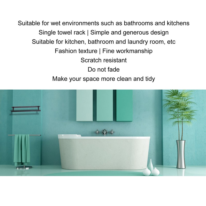 Towel Rack 304 Stainless Steel Single Rod Adhesive Towel Holder