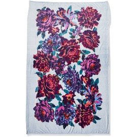 Vera Bradley Women's Fleece Plush Throw Blanket, Neon Blooms, 80 X 50