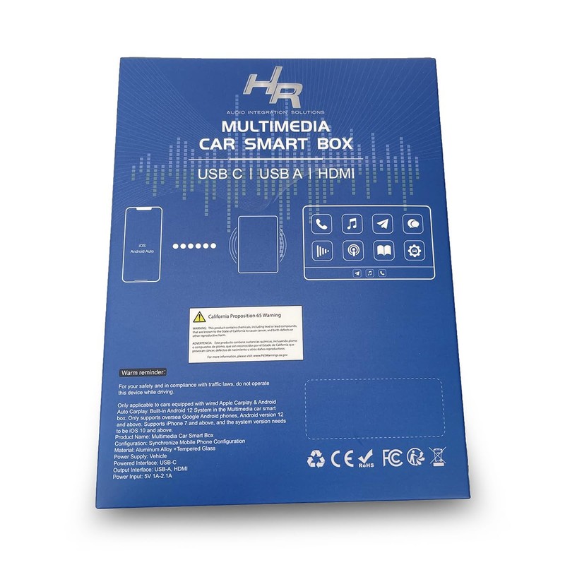 Wireless CarPlay Android AUTO Multimedia Video Box 5G Cellular,4GB+32GB, 4