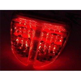 XKH- Motorcycle Led Tail Brake Light Compatible with 2006 2007 Suzuki Gsxr 600 Gsx-R600 750 Gsx-R750 Clear [B075DRCZFK]