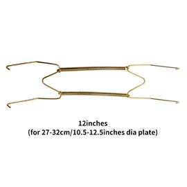 QLING 2 Pieces Wall Plate Hangers Decorative Dish Holder 8"/10"/12"/14"/16" Invisible Plate Hangers Wall Hangers As Pictured, 12"