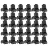 100Pcs Mini Hair Clips Black Tiny Plastic Small Claws Hair